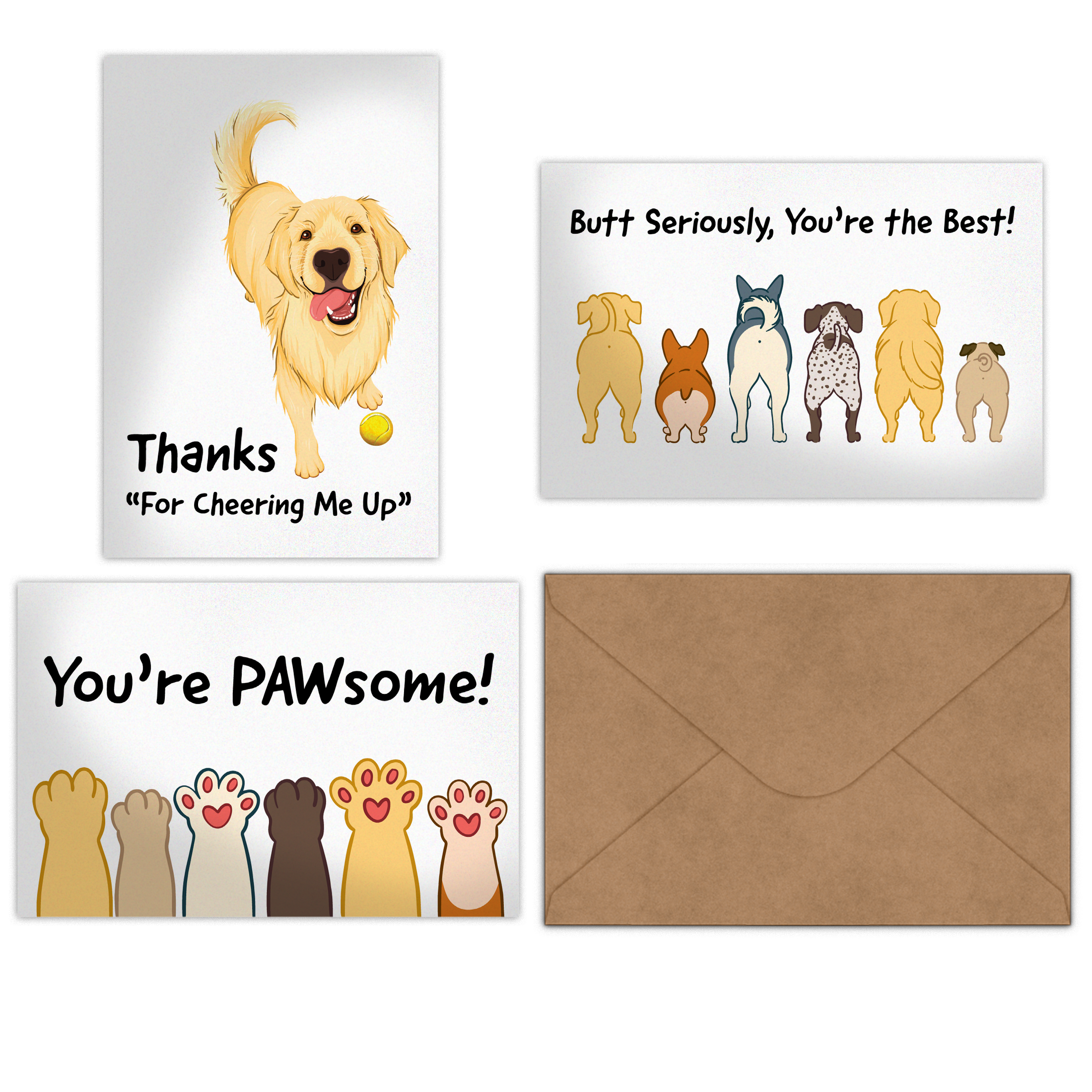 thumbnail image 2 of Hallmark Hallmark Thank You Cards Assortment Cute Dogs 48 Cards And Envelopes 2 of 9