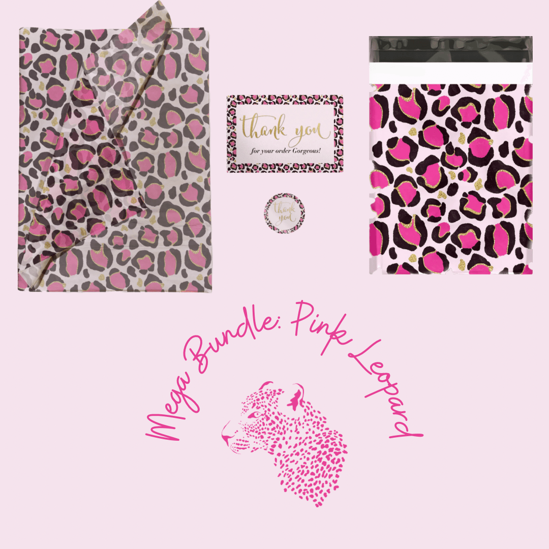 strapless open back dress Pink Leopard Print Mega Bundle