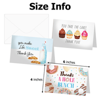 Sweet Treats Thank You Cards with Envelopes - Pro Supply Global