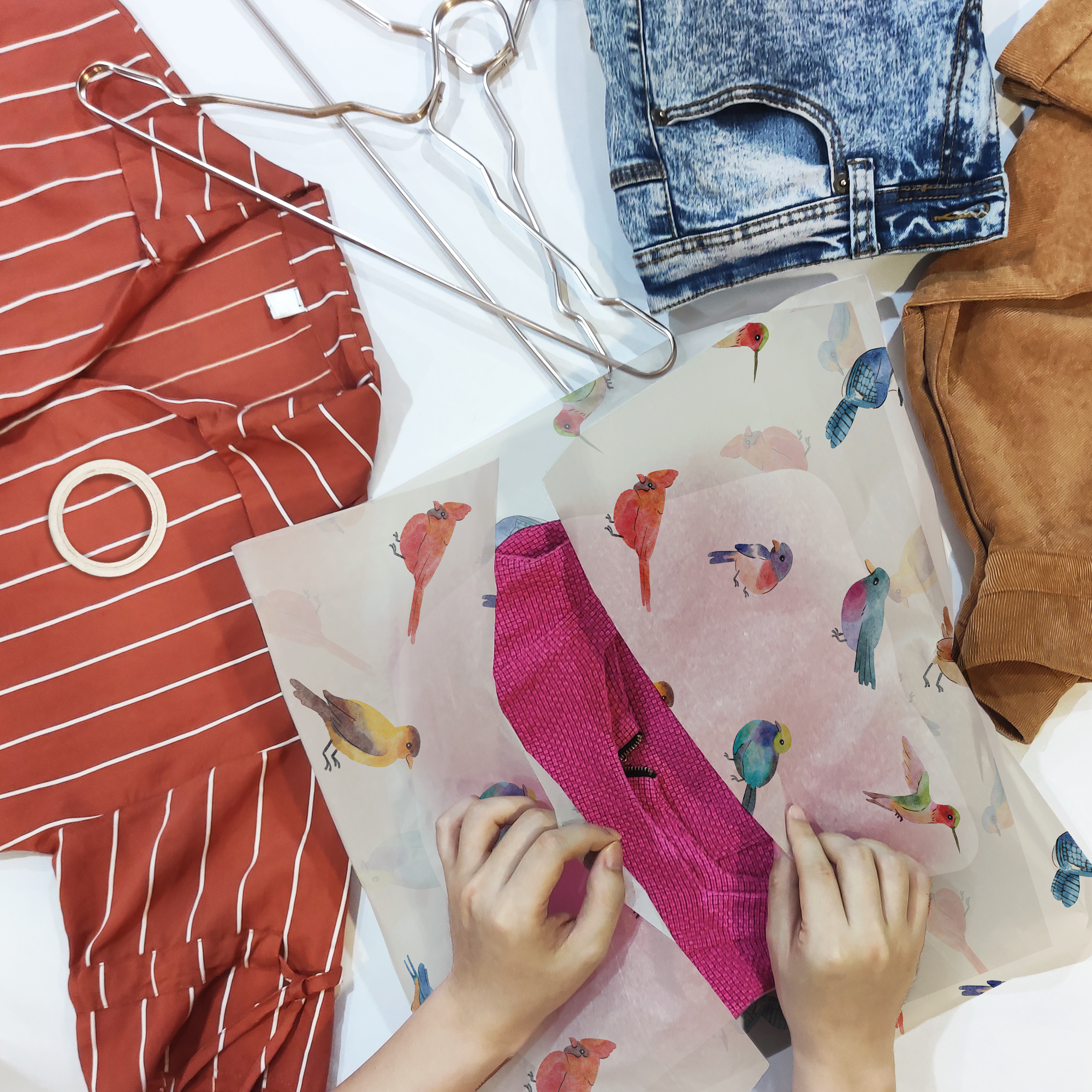 Birds Designer Tissue Paper For Gift Bags