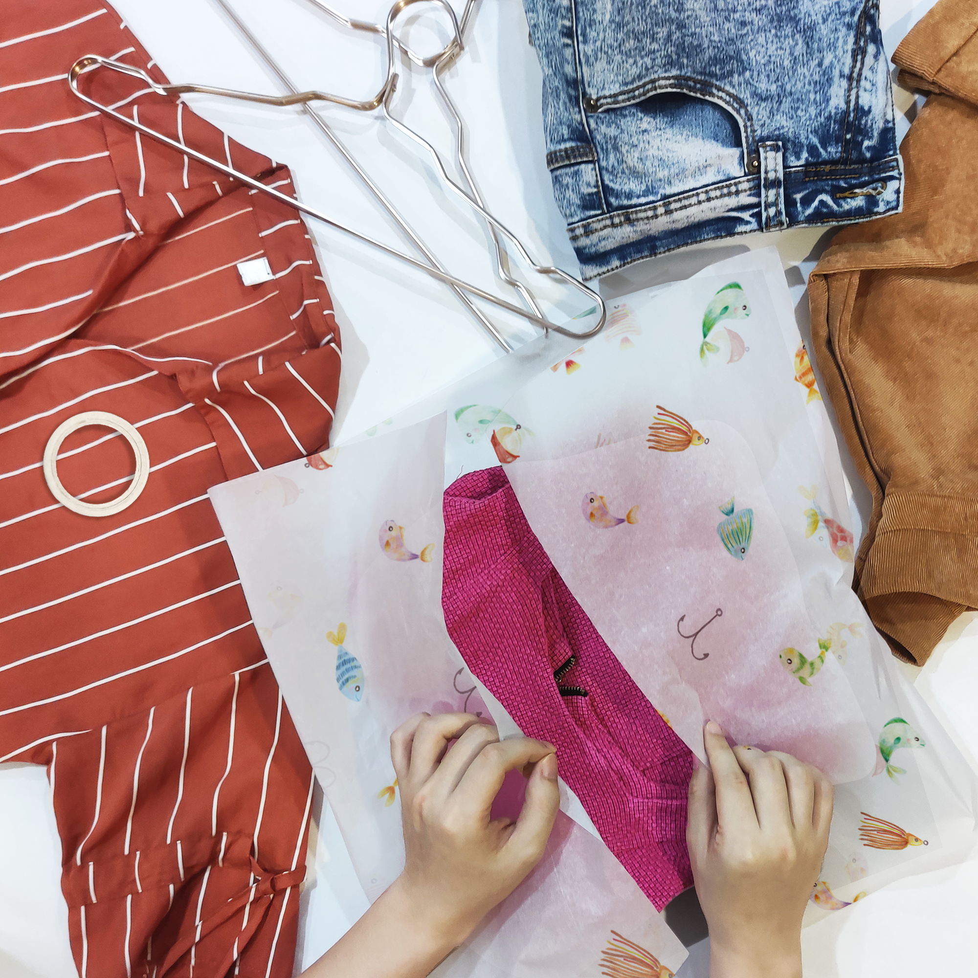 Fishing Designer Tissue Paper For Gift Bags