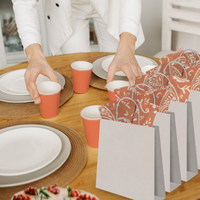 Orange Pumpkin Paisley Tissue Paper for Gift Bags