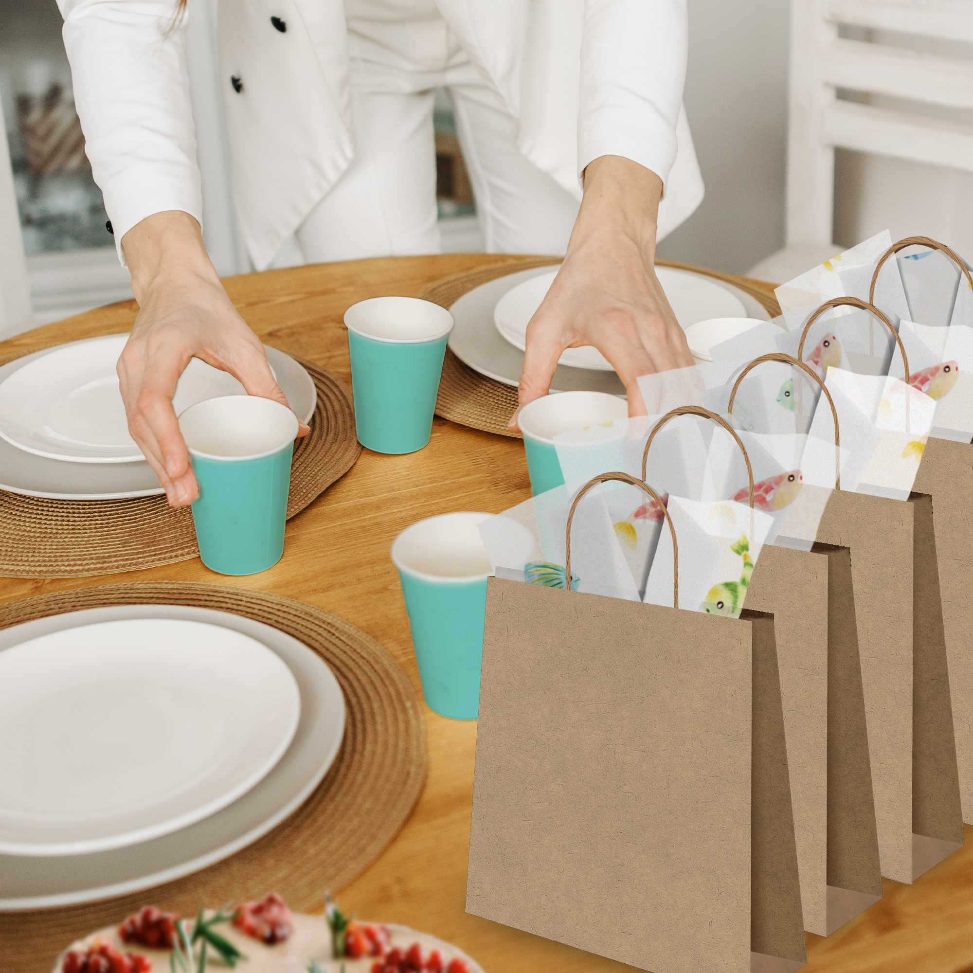 Fishing Designer Tissue Paper For Gift Bags