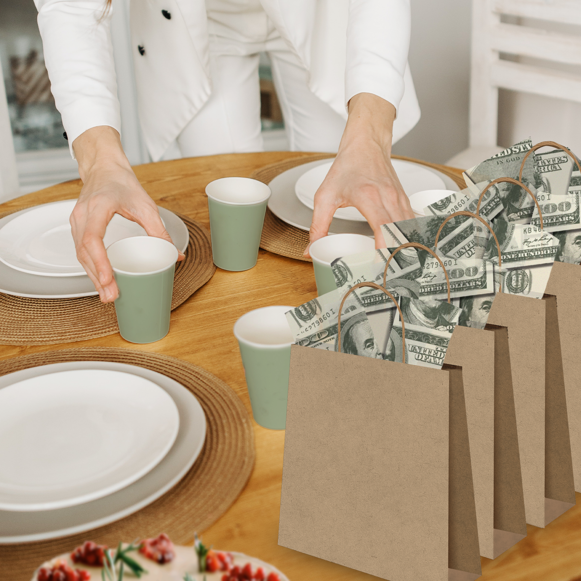 Money Designer Tissue Paper for Gift Bags