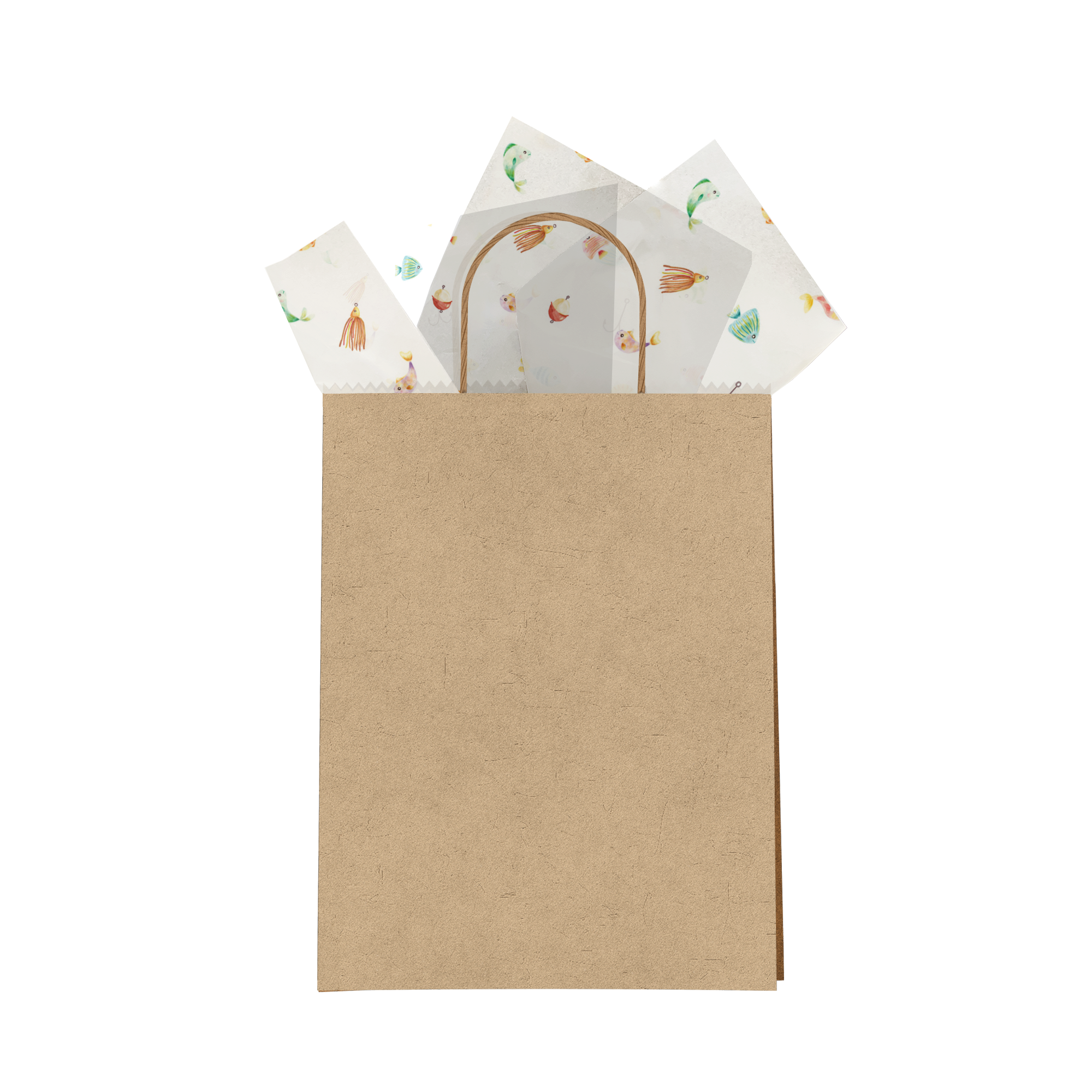 Fishing Designer Tissue Paper For Gift Bags