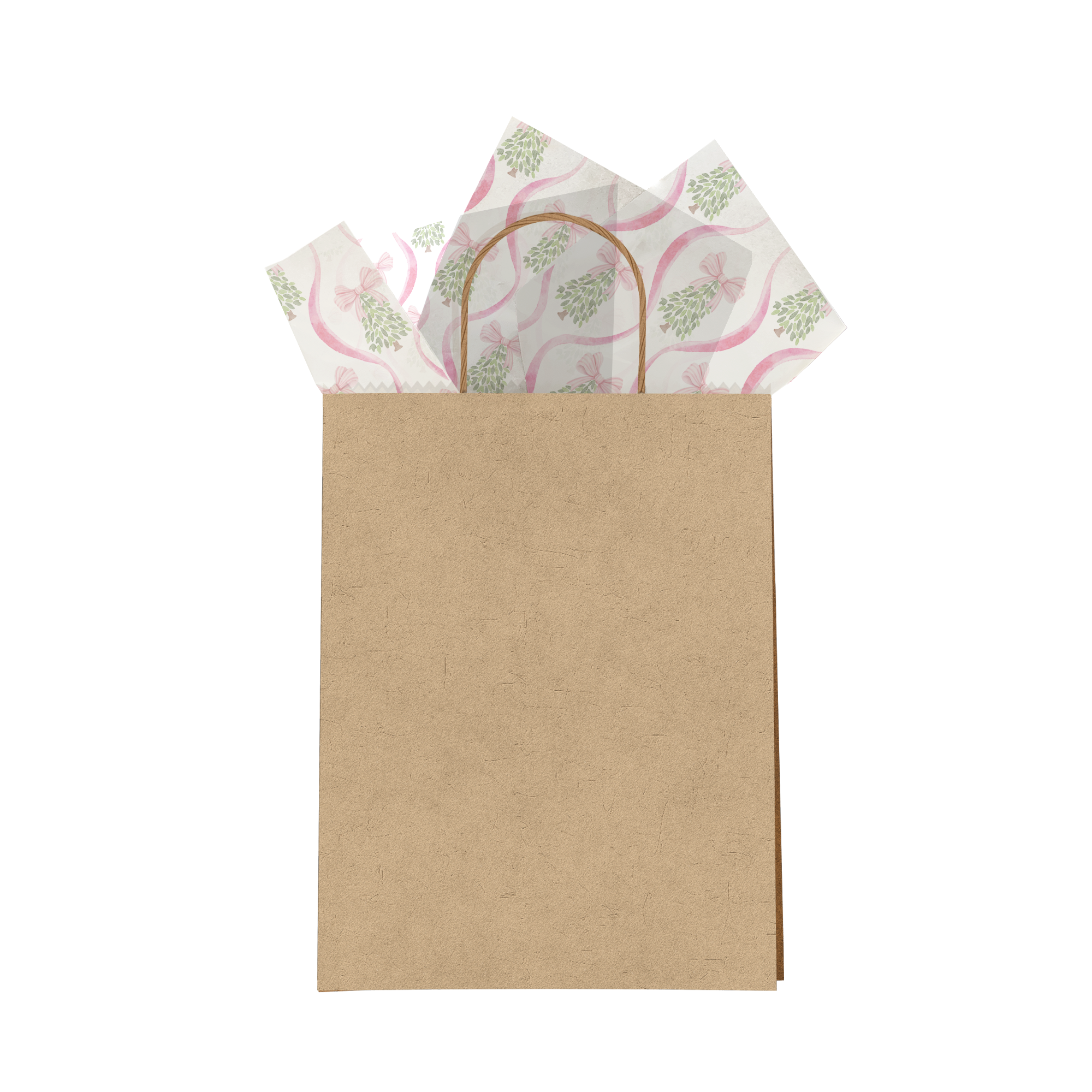 Christmas Trees and Bows Tissue Paper for Gift Bags