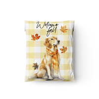10x13 Golden Retriever Designer Poly Mailers Shipping Envelopes Premium Printed Bags - Pro Supply Global