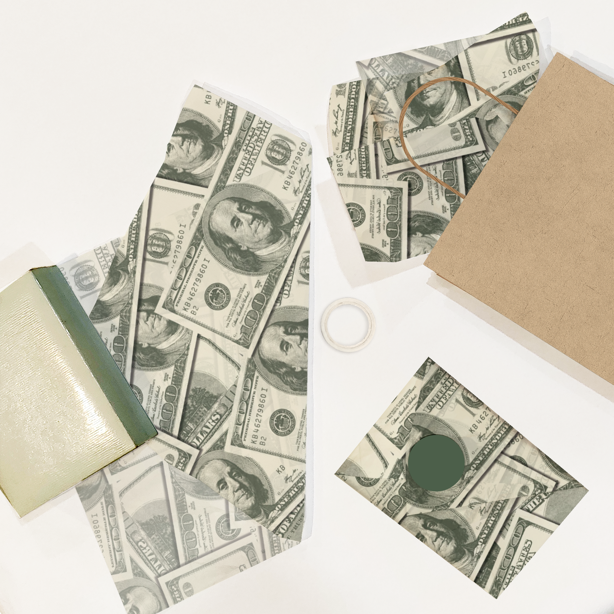 Money Designer Tissue Paper for Gift Bags
