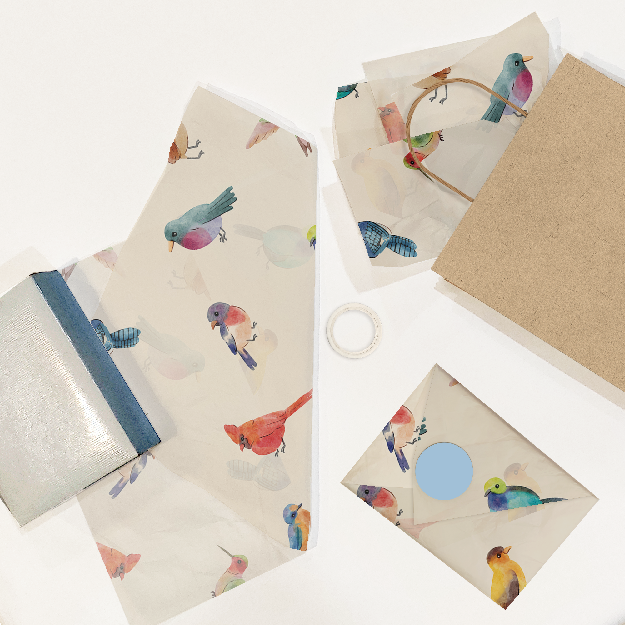 Birds Designer Tissue Paper For Gift Bags