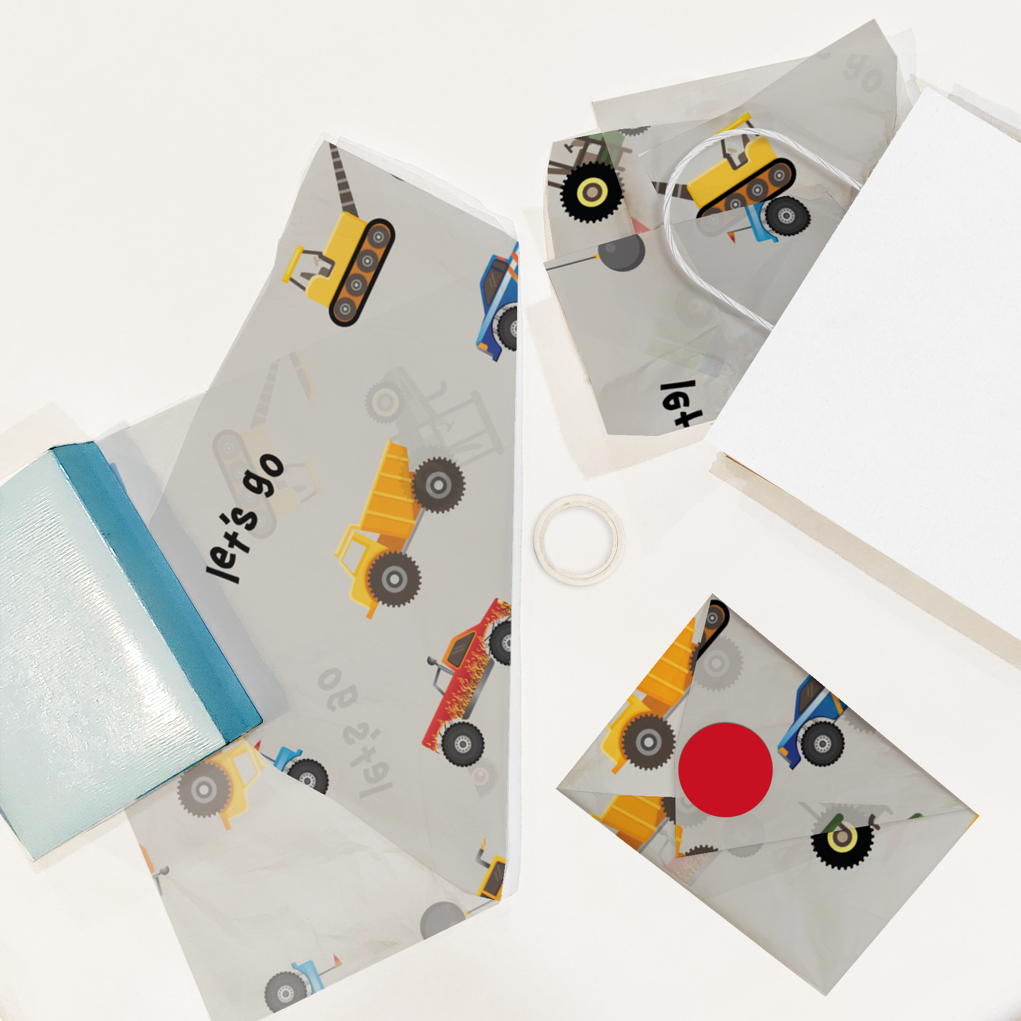 Trucks Designer Tissue Paper for Gift Bags