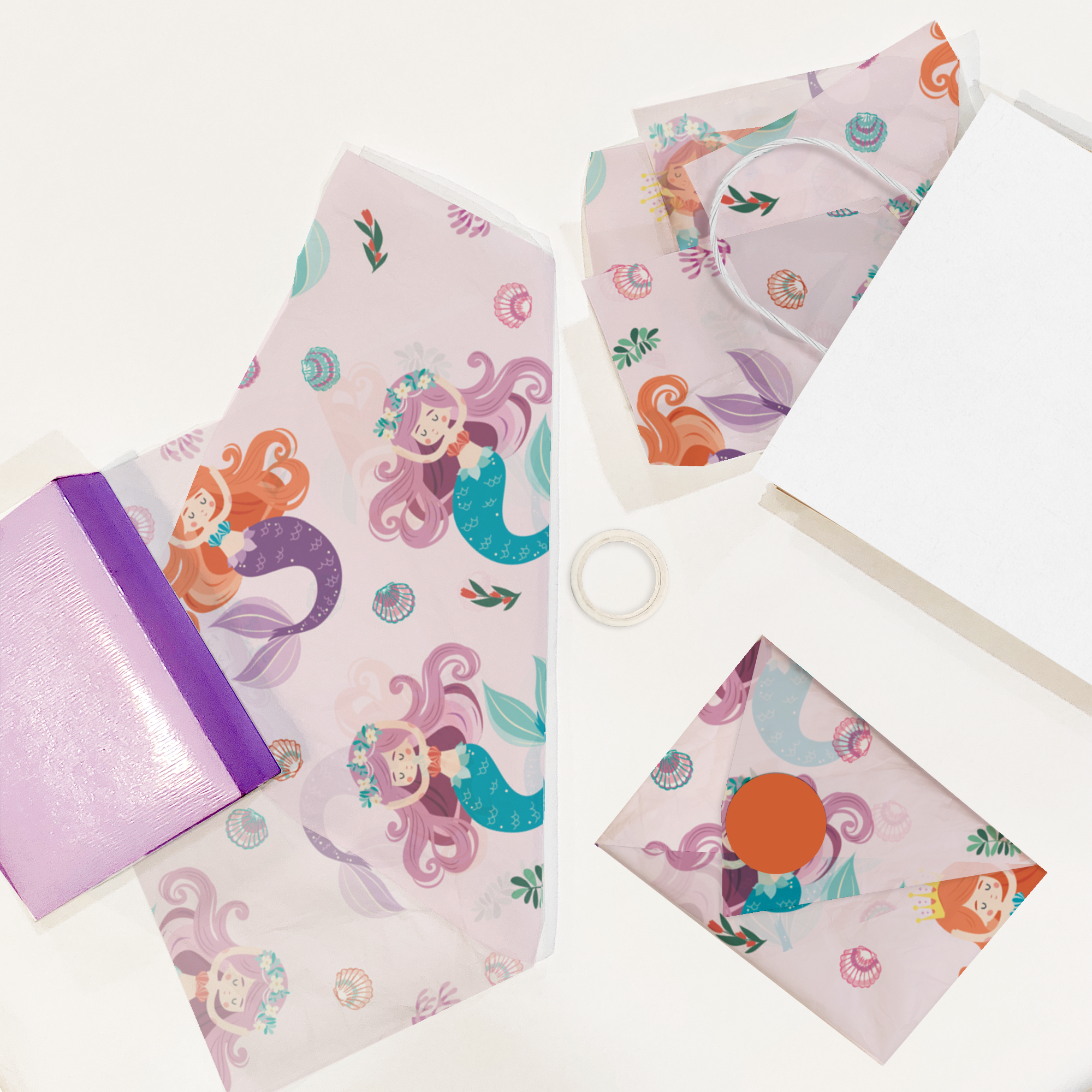 Mermaids Designer Tissue Paper for Gift Bags