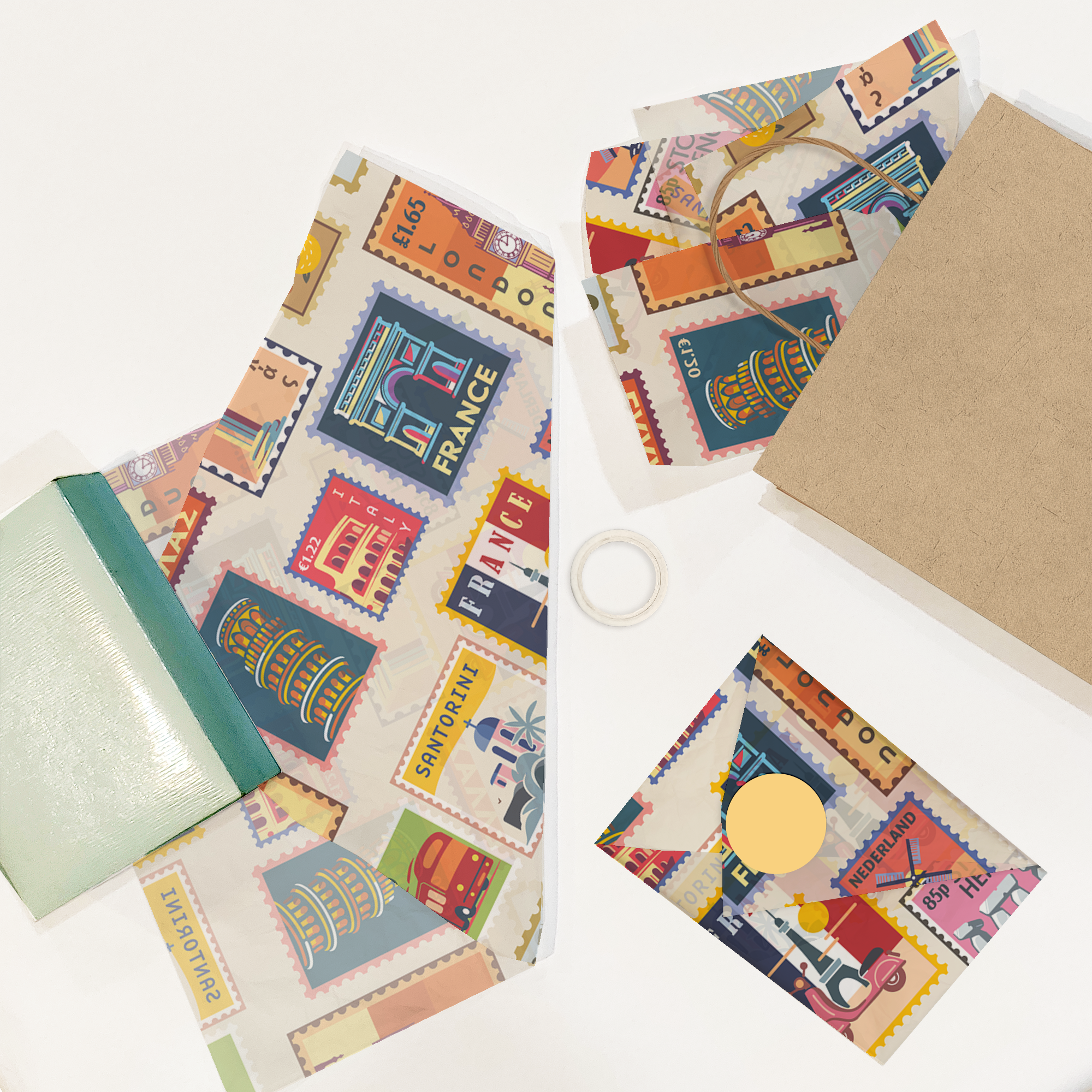 Stamps Designer Tissue Paper for Gift Bags