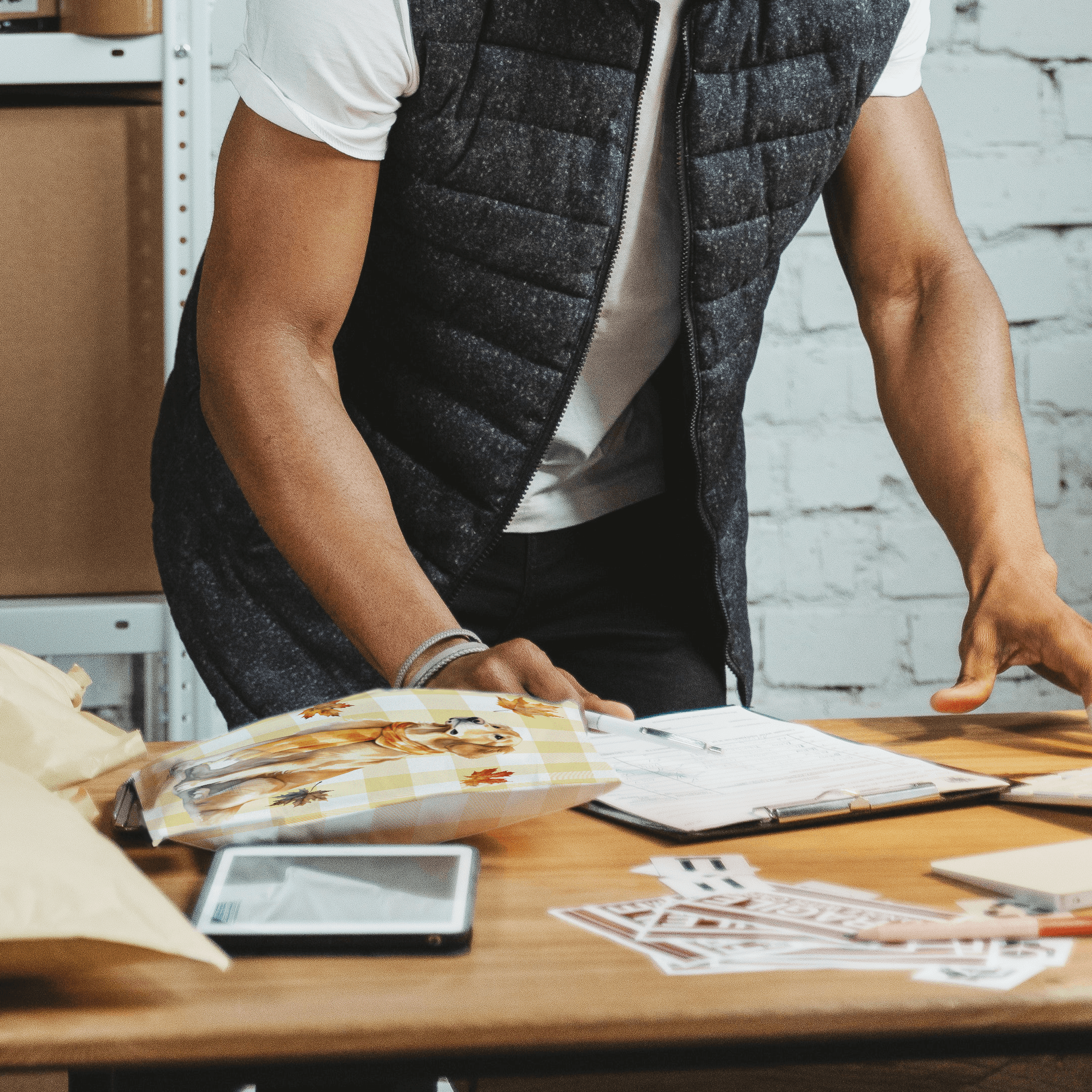 10x13 Golden Retriever Designer Poly Mailers Shipping Envelopes Premium Printed Bags - Pro Supply Global