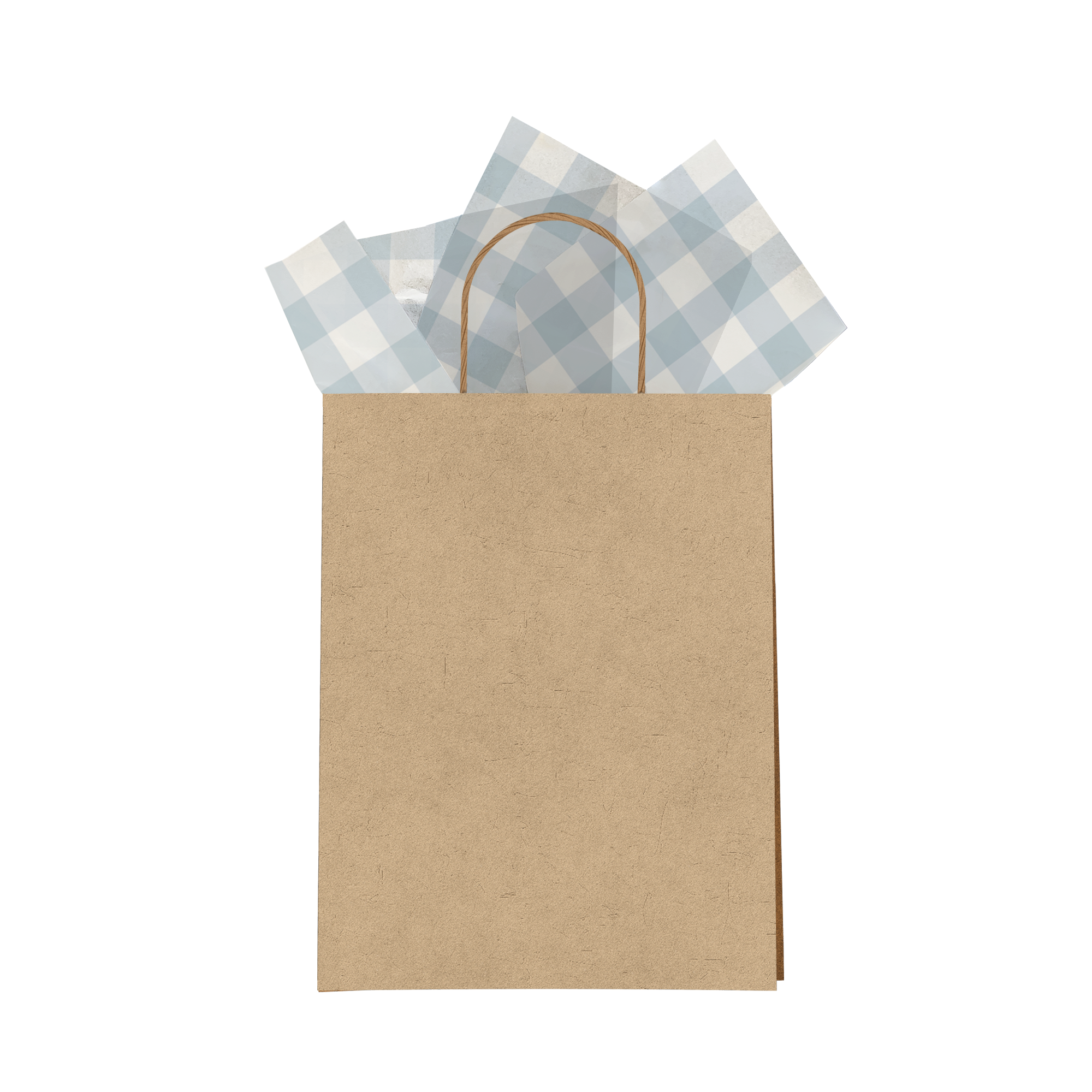 Blue Gingham Designer Tissue Paper for Gift Bags