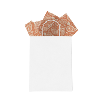 Orange Pumpkin Paisley Tissue Paper for Gift Bags