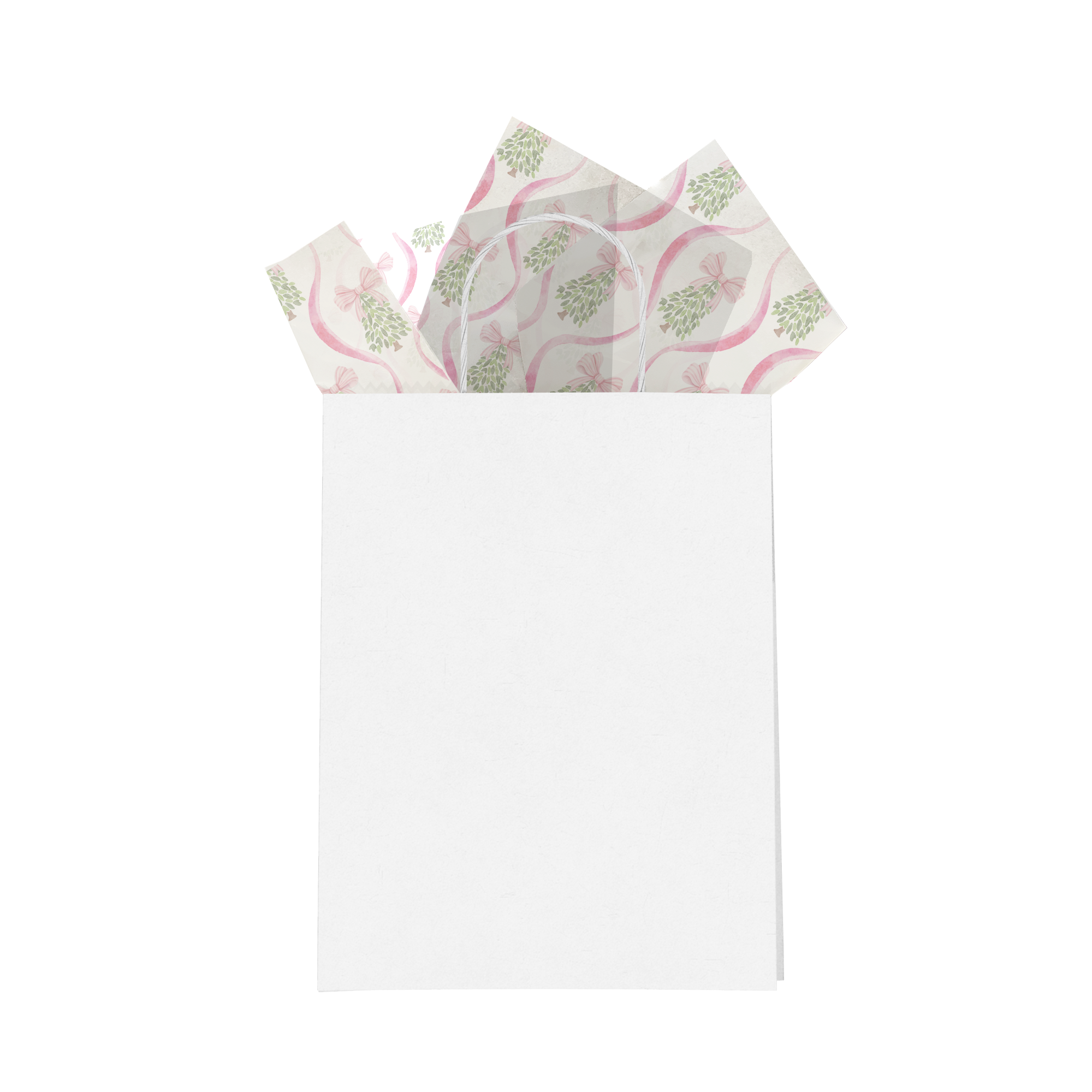 Christmas Trees and Bows Tissue Paper for Gift Bags