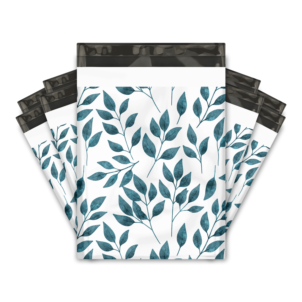 Teardrop Leaves Designer Poly Mailers Shipping Envelopes Premium Printed Bags