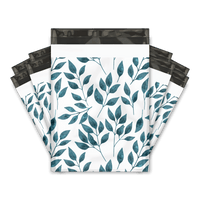 Teardrop Leaves Designer Poly Mailers Shipping Envelopes Premium Printed Bags