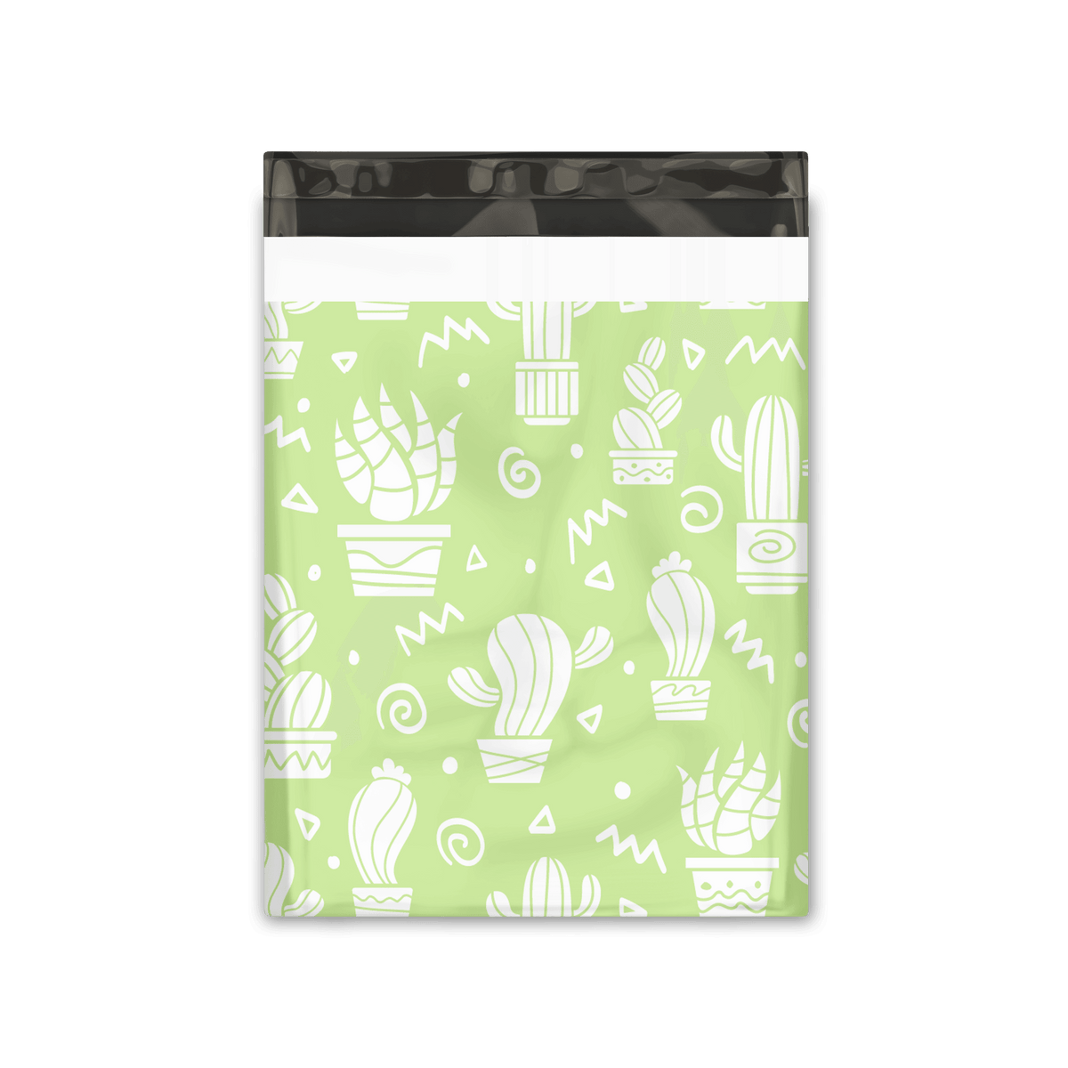 12x15" Green Cactus Designer Poly Mailers Shipping Envelopes Premium Printed Bags - Pro Supply Global