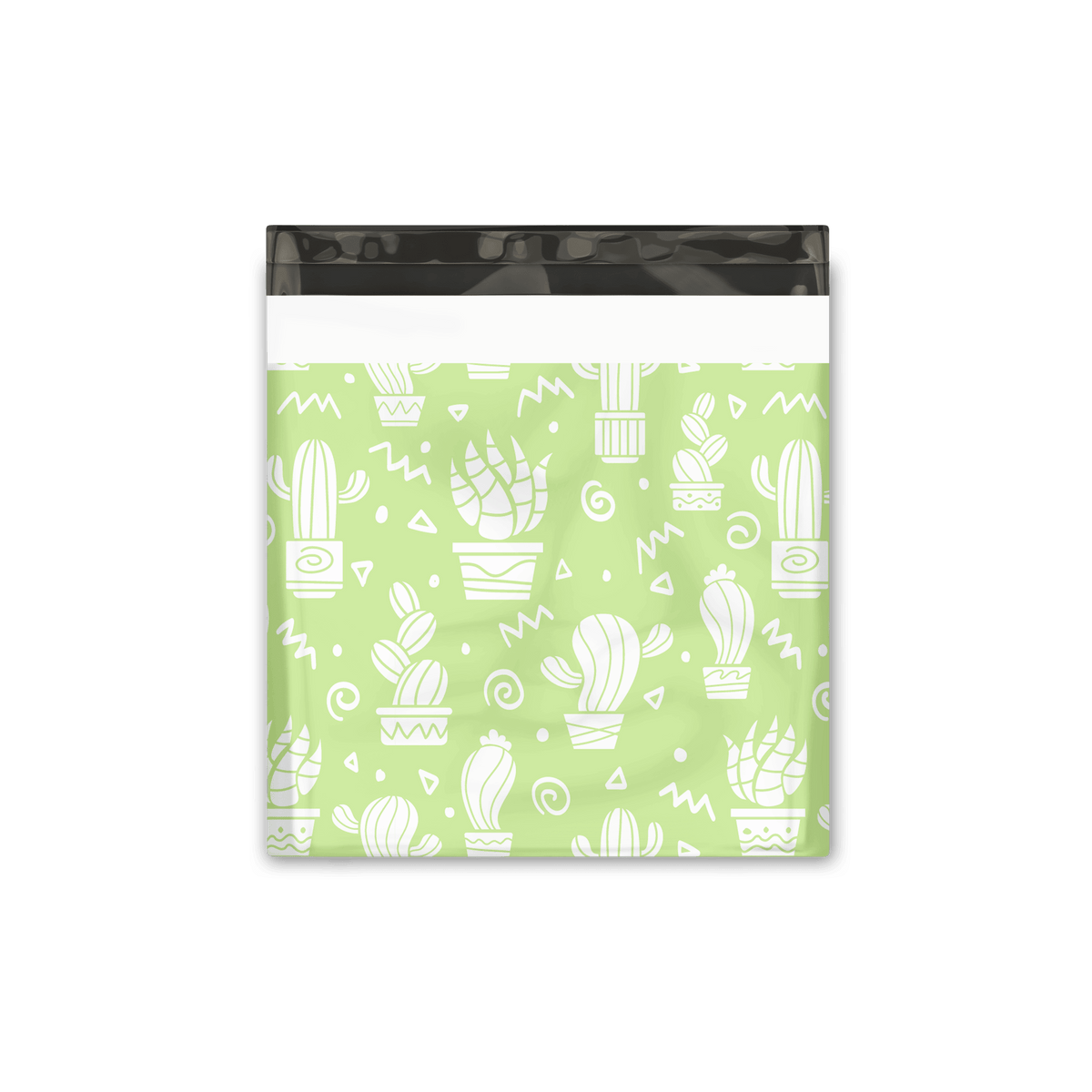 18x18" Green Cactus Designer Poly Mailers Shipping Envelopes Premium Printed Bags - Pro Supply Global
