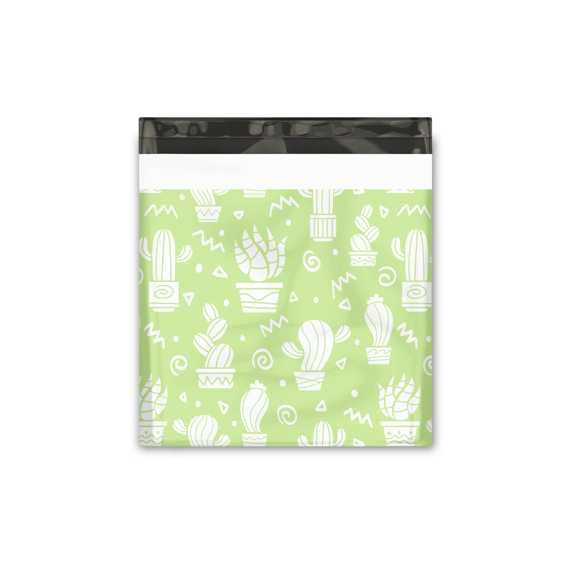 18x18" Green Cactus Designer Poly Mailers Shipping Envelopes Premium Printed Bags - Pro Supply Global