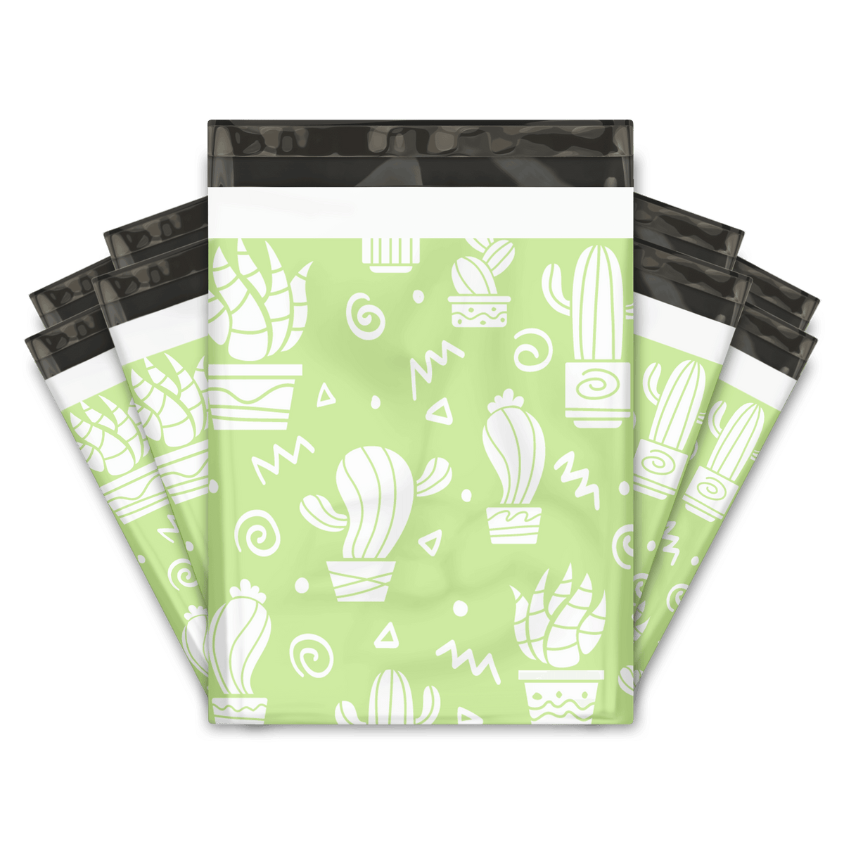 Green Cactus cute Designer Poly mailers bags Pro supply Global