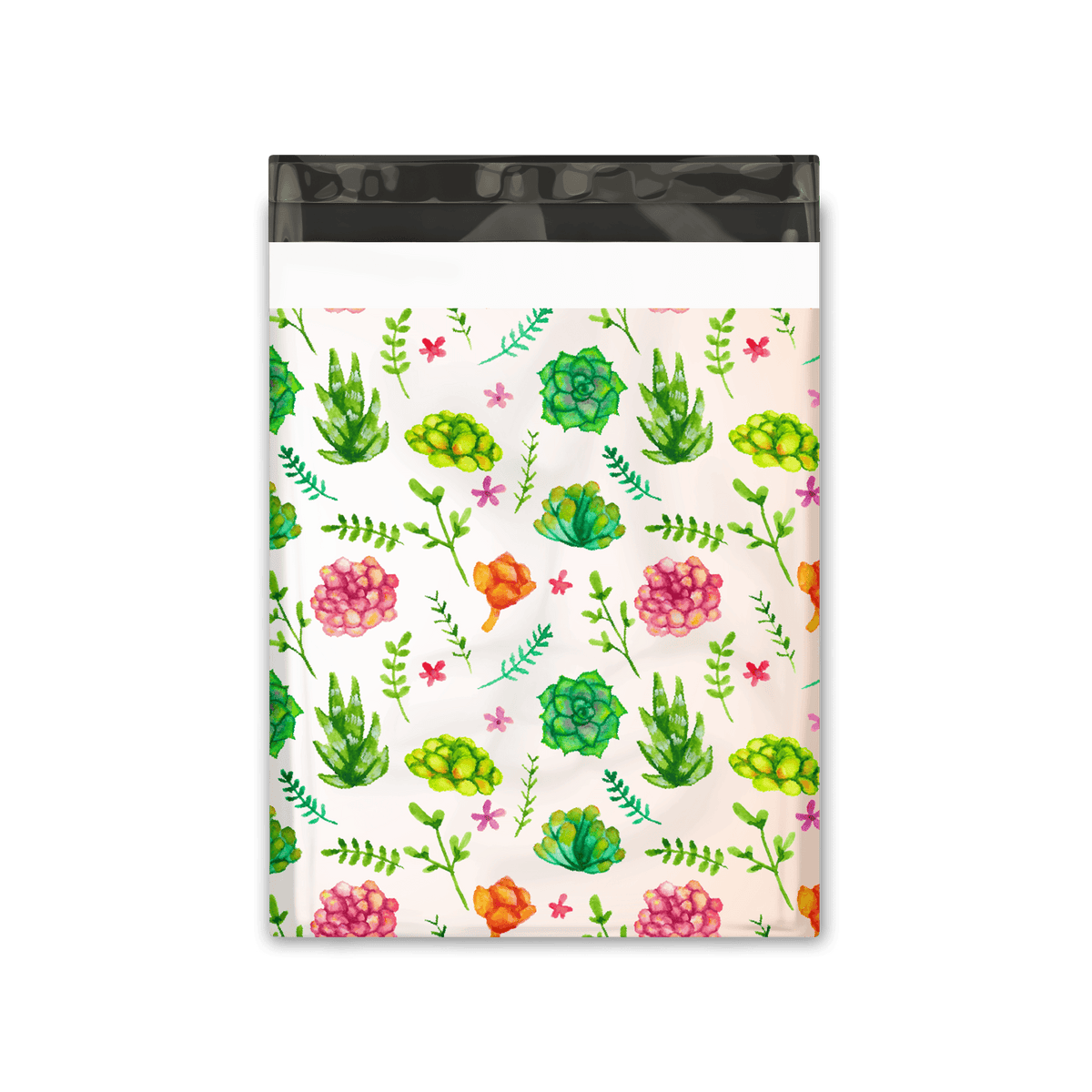 10x13 Succulents Designer Poly Mailers Shipping Envelopes Premium Printed Bags - Pro Supply Global
