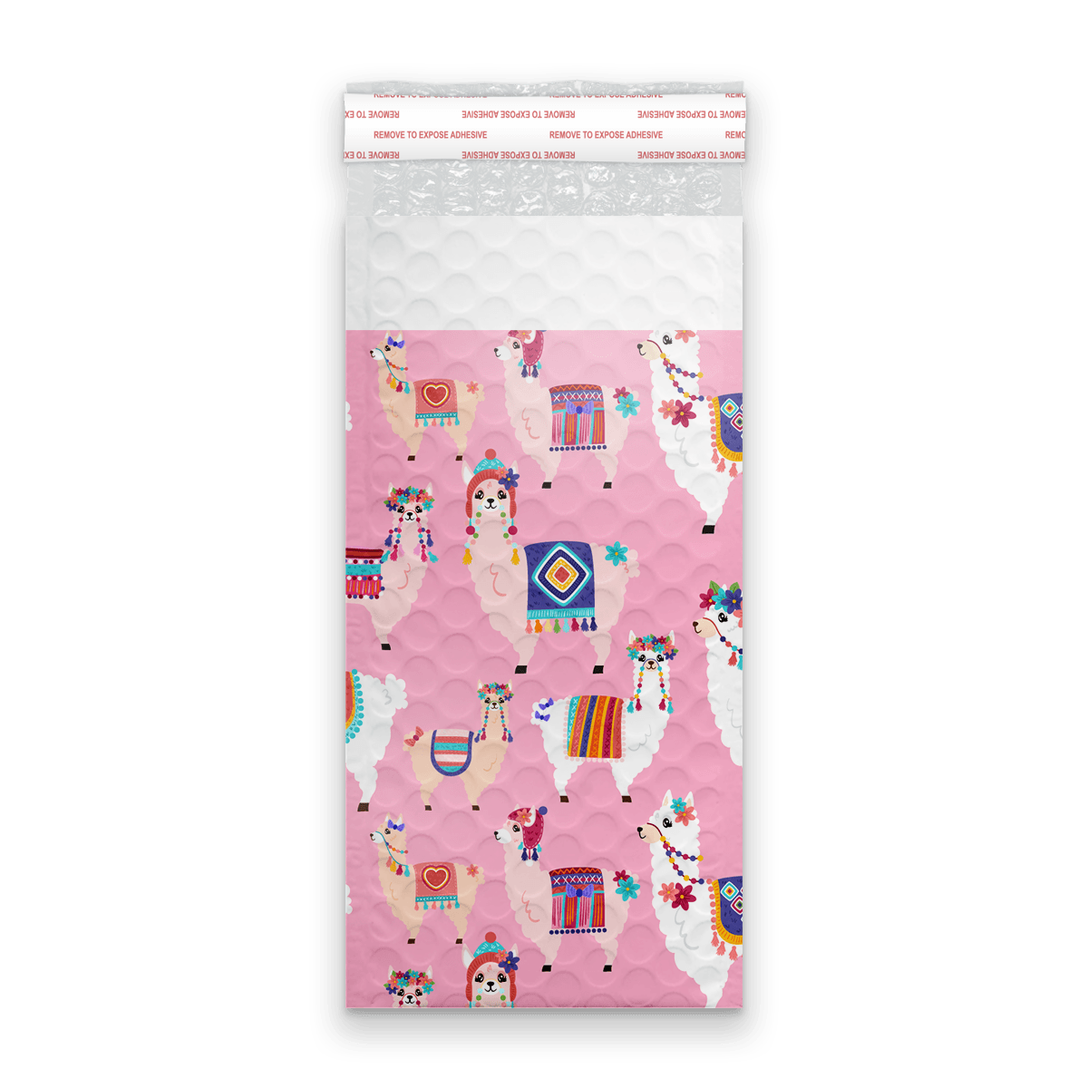 pink Llama Designer Poly bubble mailers padded bags Pro supply Global