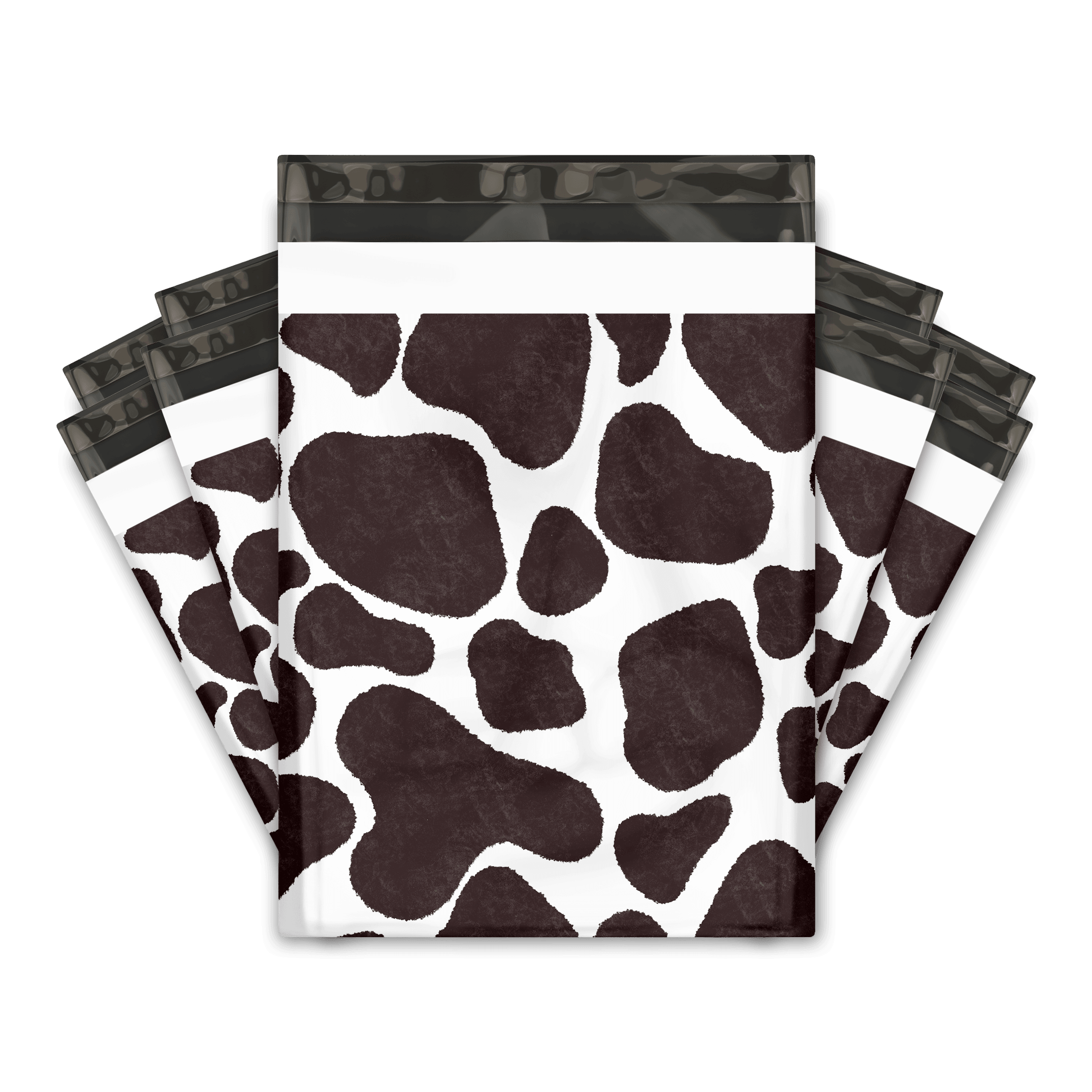 10x13 Cow Print Designer Poly Mailers Shipping Envelopes Premium Printed Bags 10 Pack