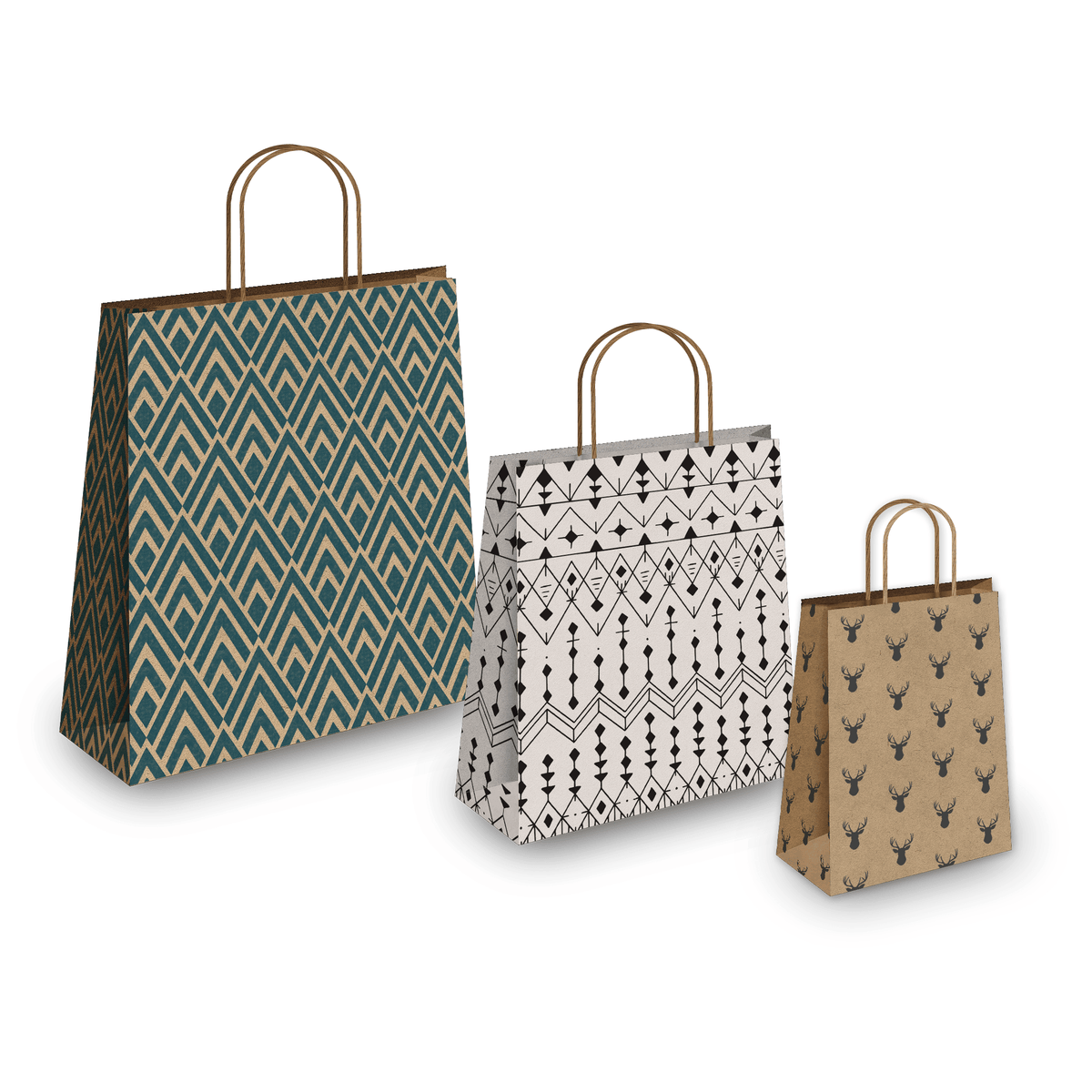 Pro Supply Global Paper Kraft Bag With Handle
