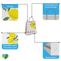 Lemons Kraft Gift Bags Mixed Size Set - Pro Supply Global