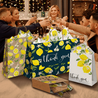 Lemons Kraft Gift Bags Mixed Size Set - Pro Supply Global