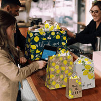 Lemons Kraft Gift Bags Mixed Size Set - Pro Supply Global