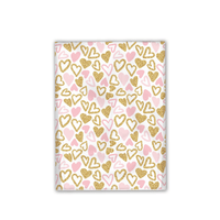12x15" Pink and Gold Hearts Designer Poly Mailers Shipping Envelopes Premium Printed Bags - Pro Supply Global