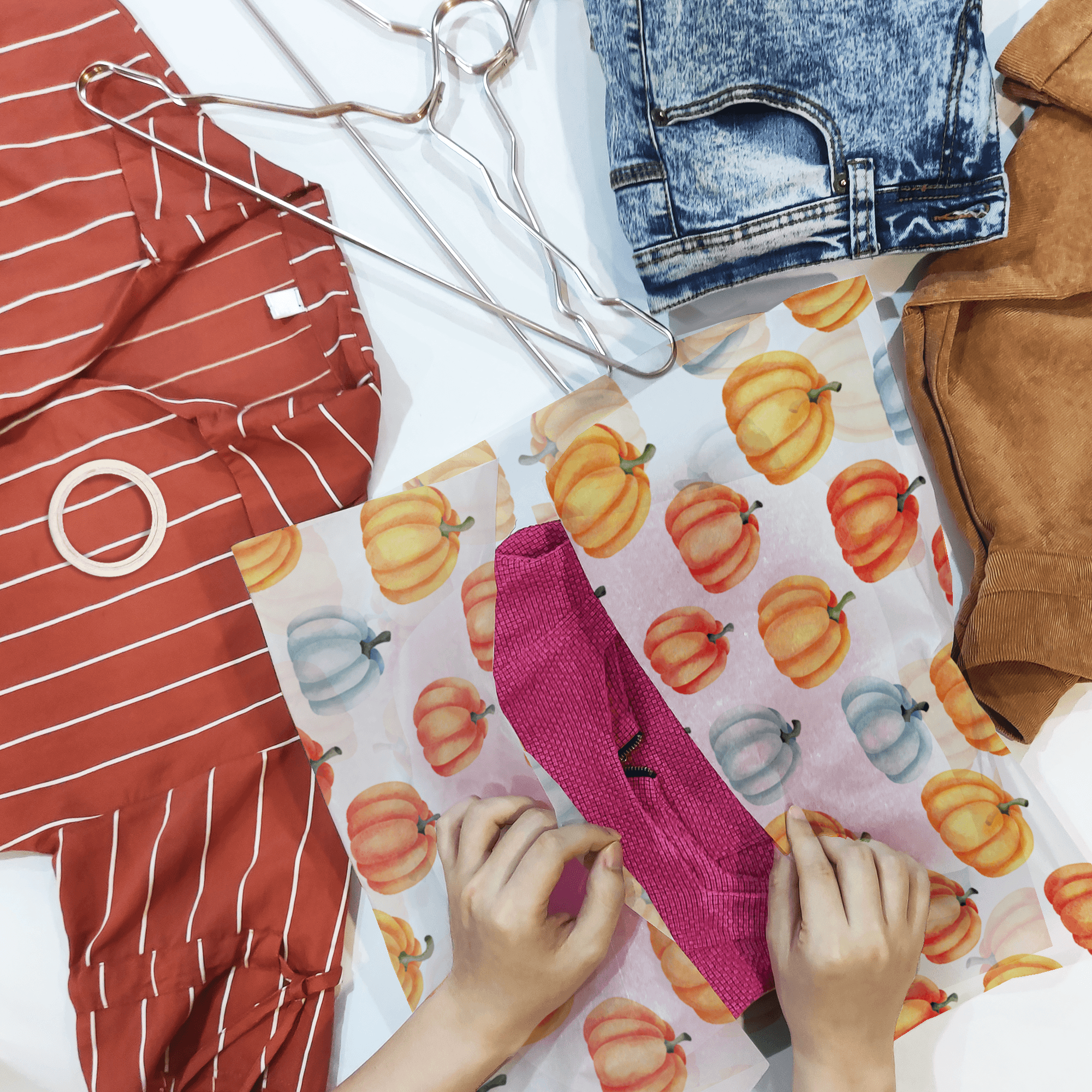 Pumpkin Tissue Paper for Gift Bags - Pro Supply Global