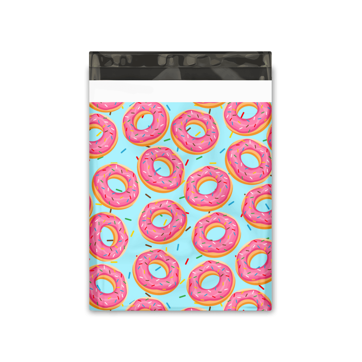 10x13 Sprinkled Donuts Designer Poly Mailers Shipping Envelopes Premium Printed Bags - Pro Supply Global