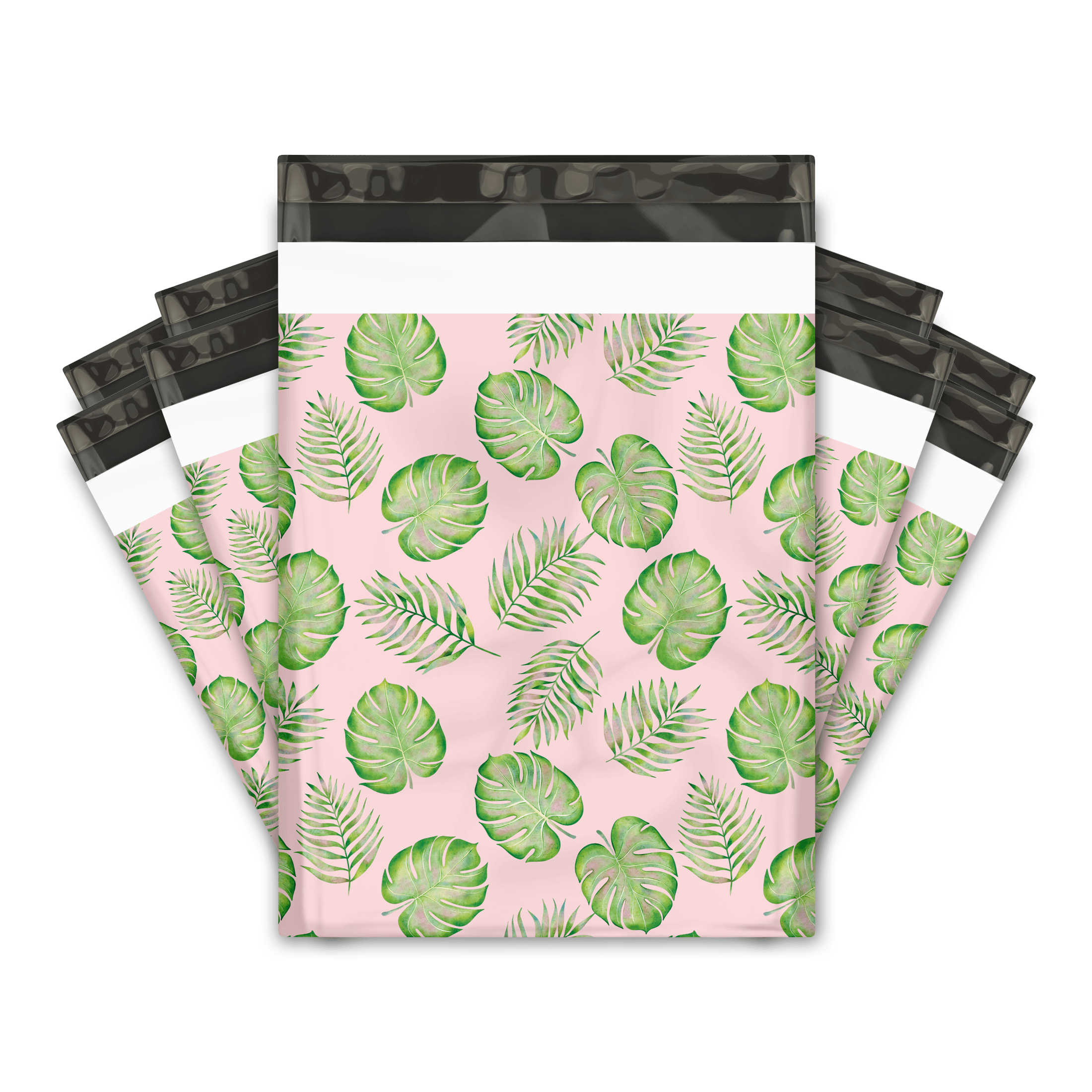 10x13 Palm Leaves Designer Poly Mailers Bags