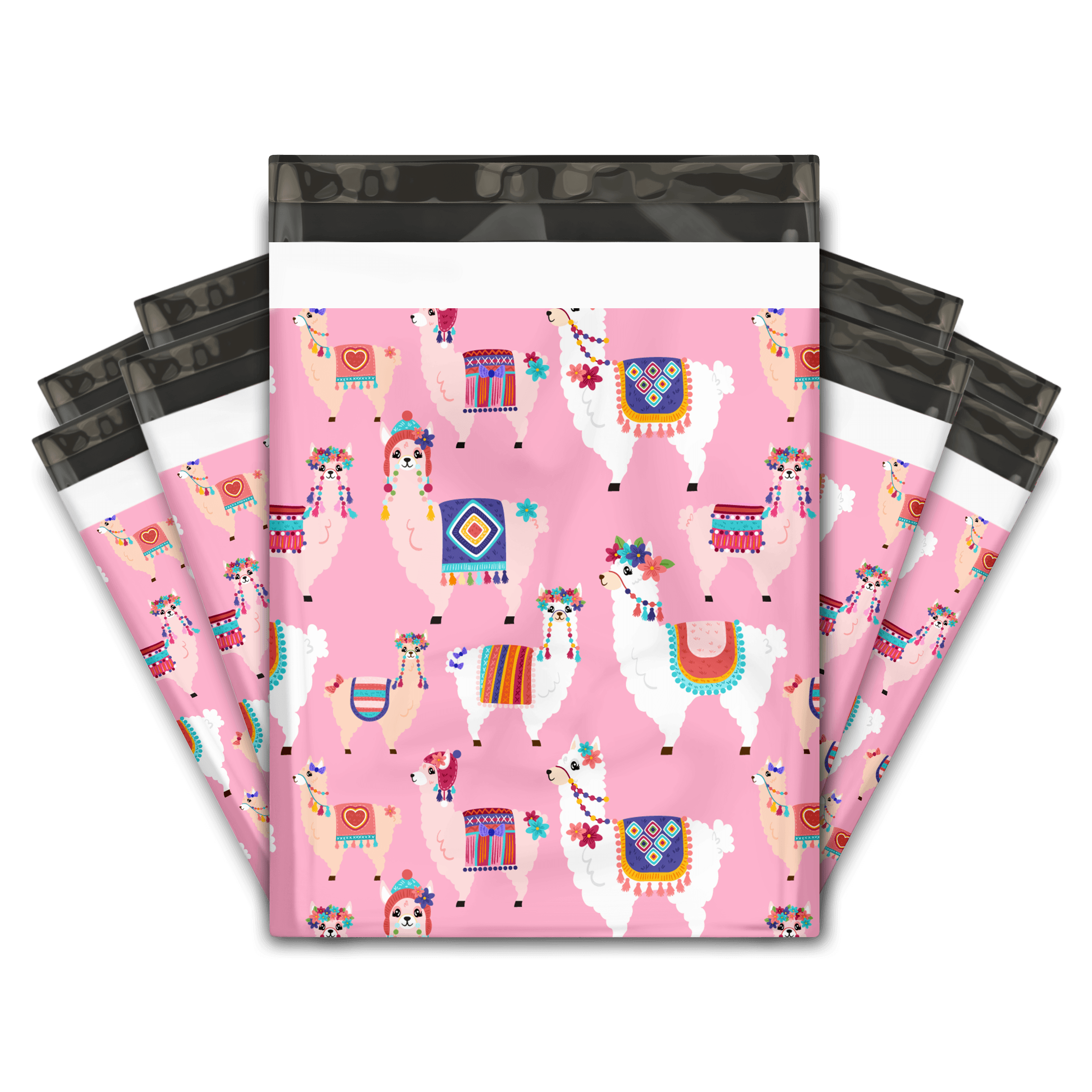 Order 10x13 Lovely Llama Poly Mailers Premium Printed Bags