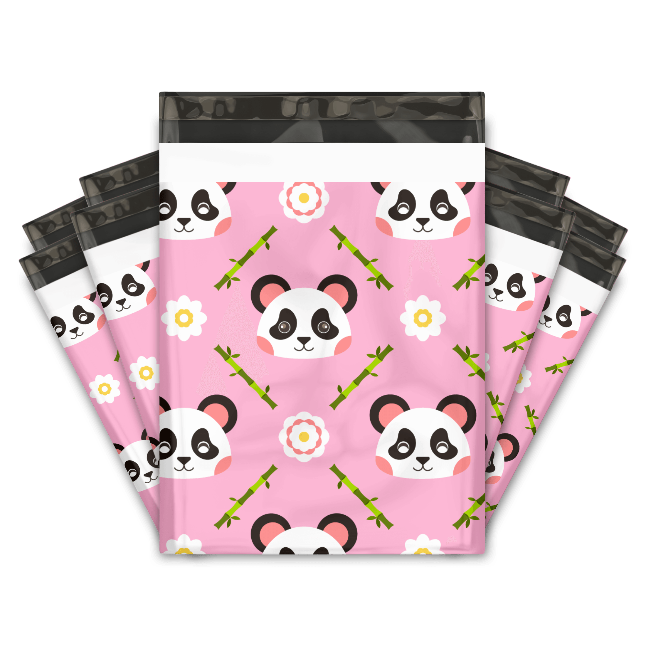 Get Premium 10x13 Pink Panda Poly Mailers Bags Order Now