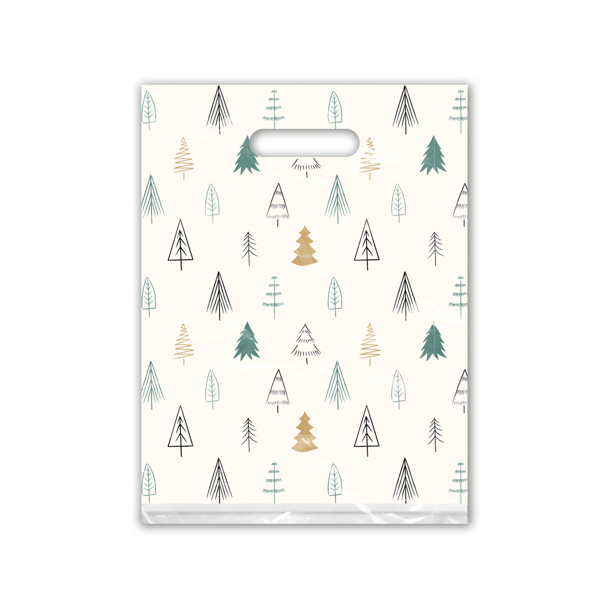 12x15 Fir Trees Designer Poly Plastic Merchandise Bags Premium Printed Bags - Pro Supply Global