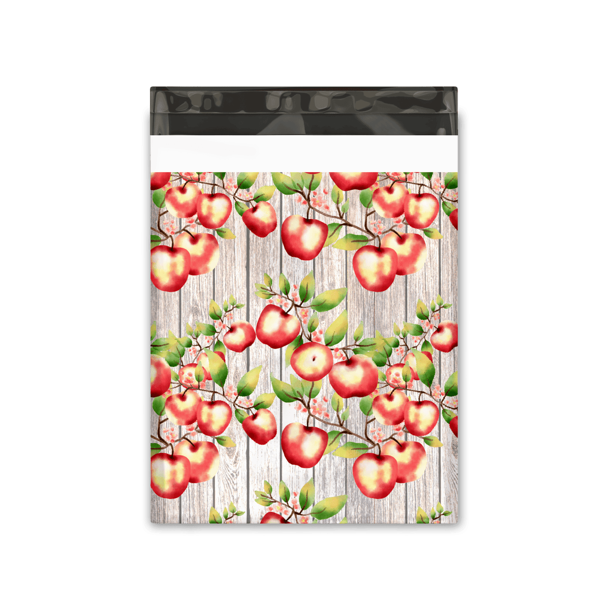 10x13 Apples and Blossoms Designer Poly Mailers Shipping Mailers Premium Printed Mailers Pro Supply Global