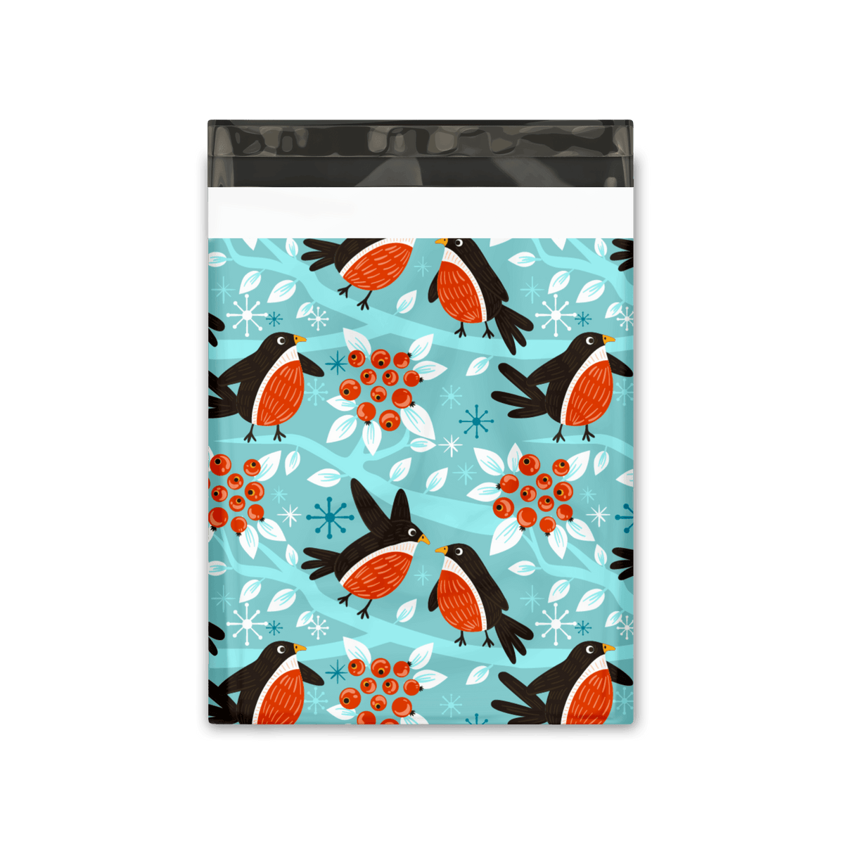 10x13 Birds & Berries Designer Poly Mailers Shipping Envelopes Premium Printed Bags Pro Supply Global