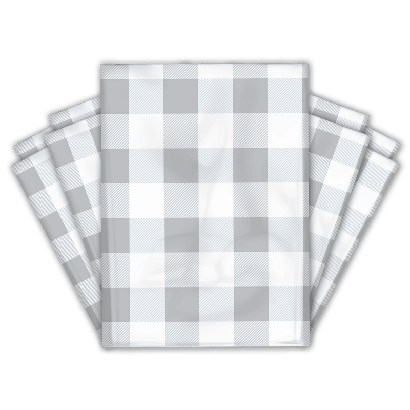 10x13 Buffalo Check Thank You Designer Poly Mailers Shipping Envelopes Premium Printed Bags Pro Supply Global