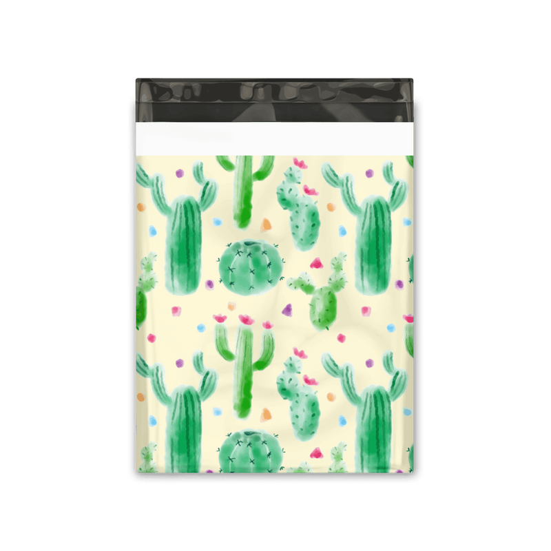 10x13 Cactus Designer Poly Mailers Shipping Envelopes Premium Printed Bags Pro Supply Global