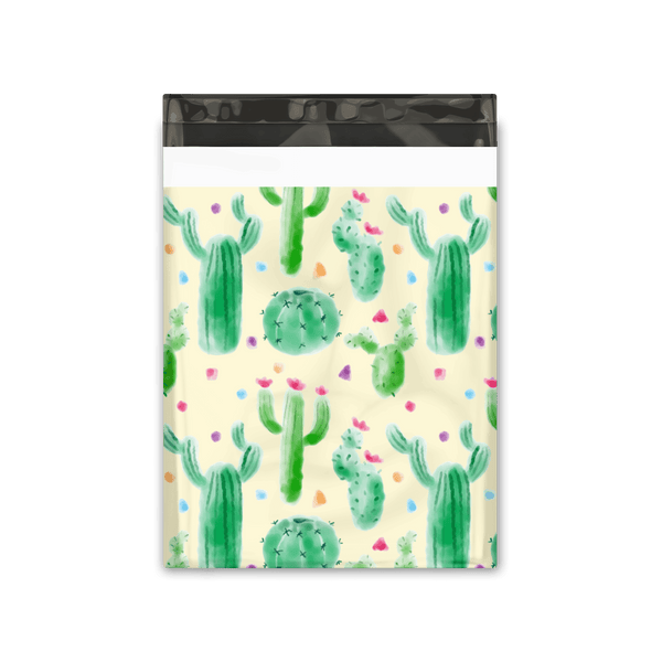 10x13 Cactus Designer Poly Mailers Shipping Envelopes Premium Printed Bags Pro Supply Global