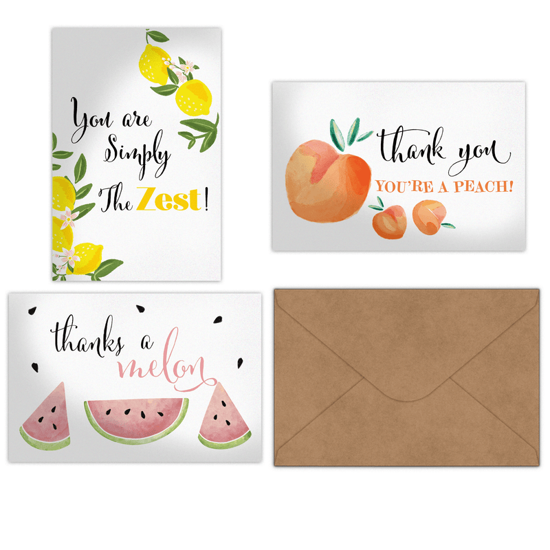 Fruit Thank You Cards With Envelopes Shop Now Fruit thank you cards with envelopes shop now