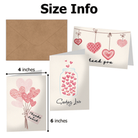 Hearts Thank You Cards with Envelopes - Pro Supply Global