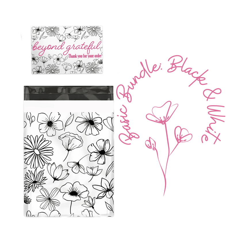 Black and White Floral Bundle - Pro Supply Global