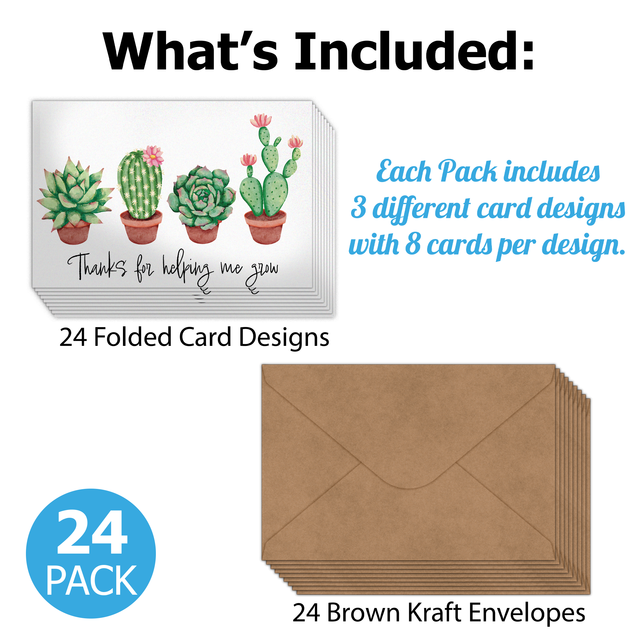 thank you succulents Succulent Thank You Cards With Envelopes