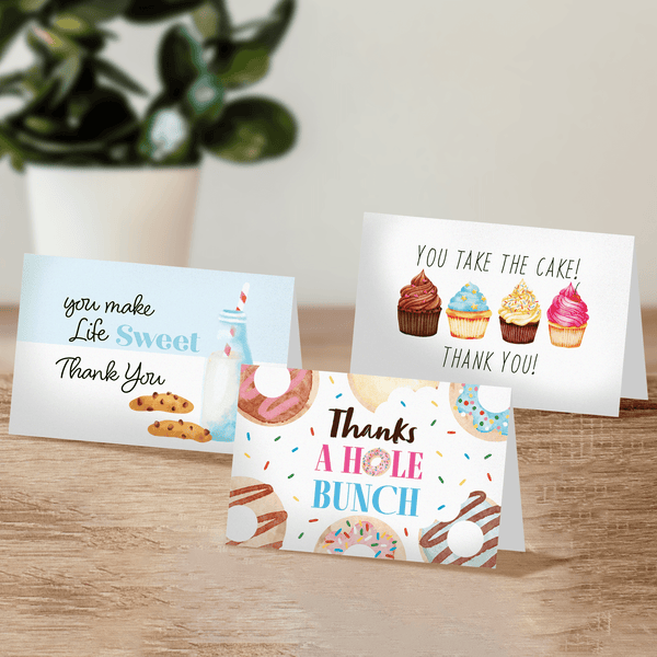 Sweet Treats Thank You Cards with Envelopes - Pro Supply Global
